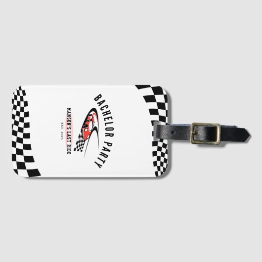 The Last Ride Bachelor Party Trucker ラゲッジタグ (正面横)