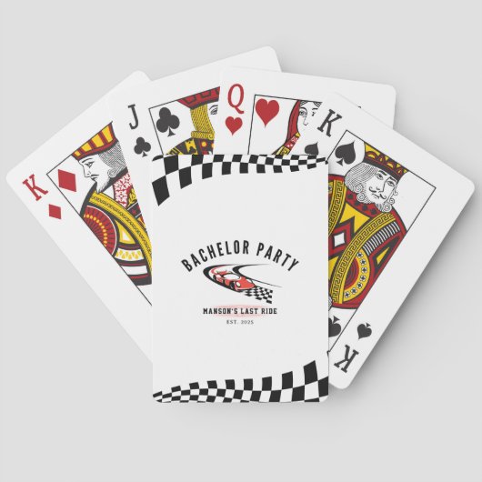 The Last Ride Bachelor Party Trucker Playing トランプ (裏面)
