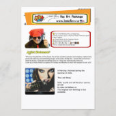 ‘The Last Straw’ Painting on a Small-Scale Print  招待状 (裏面)