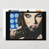 ‘The Last Straw’ Painting on a Small-Scale Print  招待状 (正面/裏面)