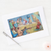 The Last Supper 2026 Calendar 長方形シール (封筒)