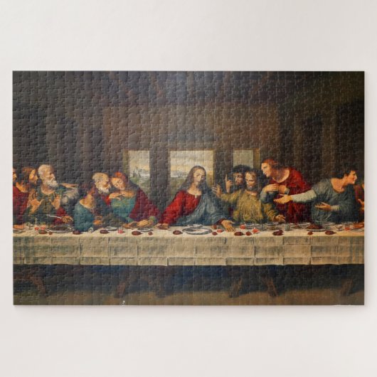 The Last Supper by Leonardo da Vinci ジグソーパズル (横)