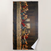 The Last Supper by Leonardo da Vinci ビーチタオル (正面)