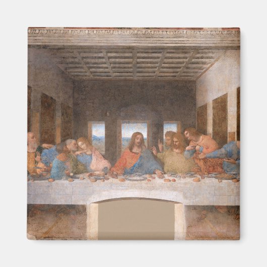 The Last Supper by Leonardo Da Vinci マグネット (正面)