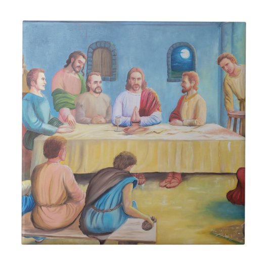 The Last Supper: Jesus and the Disciples タイル (正面)