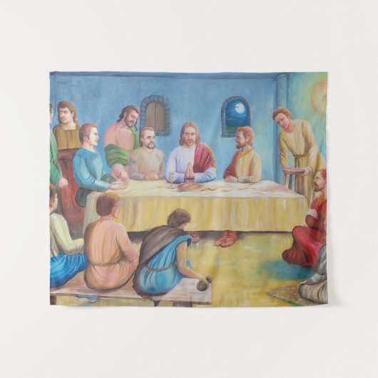 The Last Supper: Jesus and the Disciples タペストリー (正面(横))
