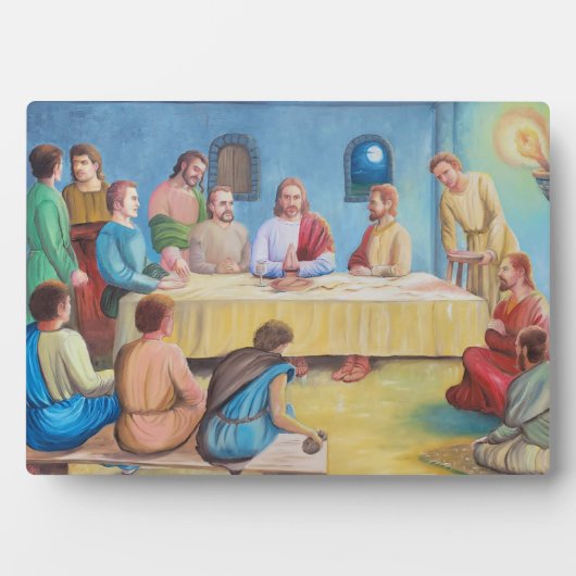 The Last Supper: Jesus and the Disciples フォトプラーク (正面)