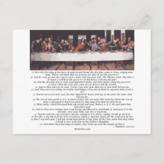 The Last Supper - Matthew 26:17-30 ポストカード