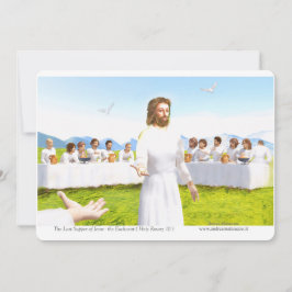 The Last Supper of Jesus - Eucharist 招待状