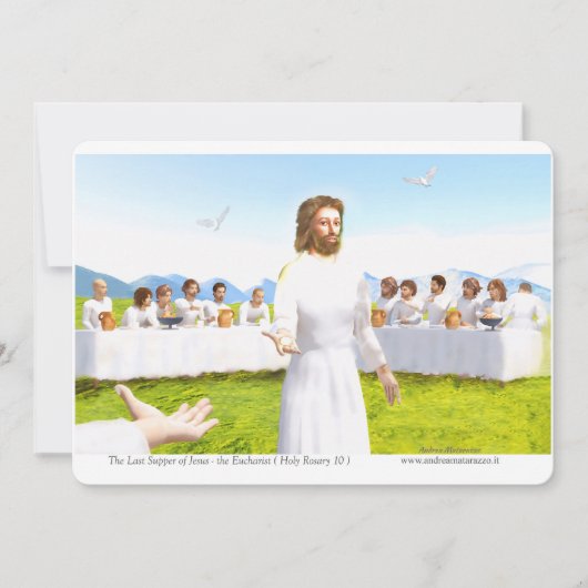 The Last Supper of Jesus - Eucharist 招待状 (正面)