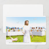 The Last Supper of Jesus - Eucharist 招待状 (正面/裏面)