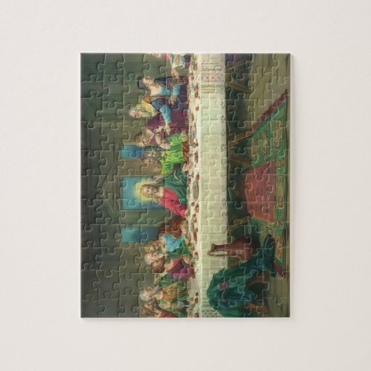 The Last Supper Originally by Leonardo da Vinci ジグソーパズル (縦)