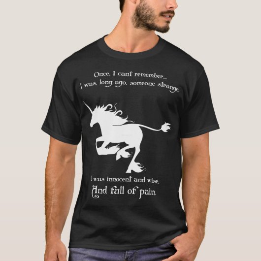 The Last Unicorn  Running retro Tシャツ (正面)