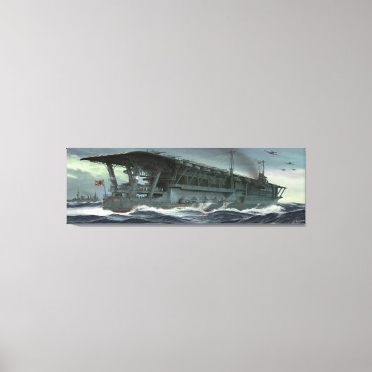 The last voyage of the Kaga Print キャンバスプリント (正面)