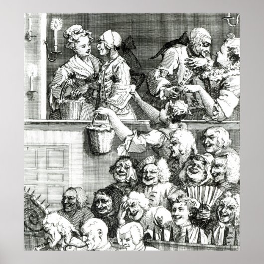 The Laughing Audience, 1733 ポスター (正面)