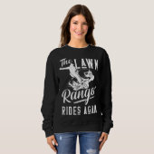 The Lawn Ranger Rides Again Cool Mowing Lawn Tract スウェットシャツ (正面フル)