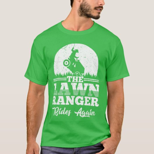The Lawn Ranger Rides Again Cute Lawn Caretaker Gi Tシャツ (正面)
