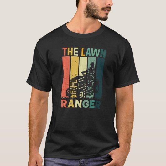 The Lawn Ranger Rides Again Lawn Mowing Mower  Dad Tシャツ (正面)