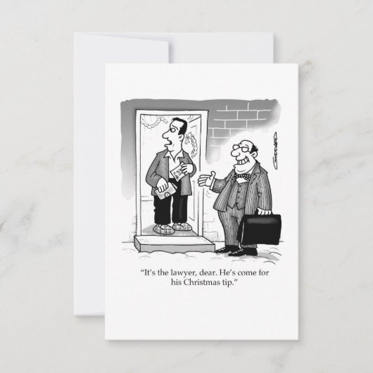 The lawyer comes for his Christmas tip (正面)