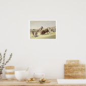 The Leap or Salta Tras Cuernos, 1865 （カラーリトボ） ポスター (キッチン)