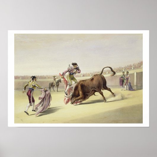 The Leap or Salta Tras Cuernos, 1865 （カラーリトボ） ポスター (正面)