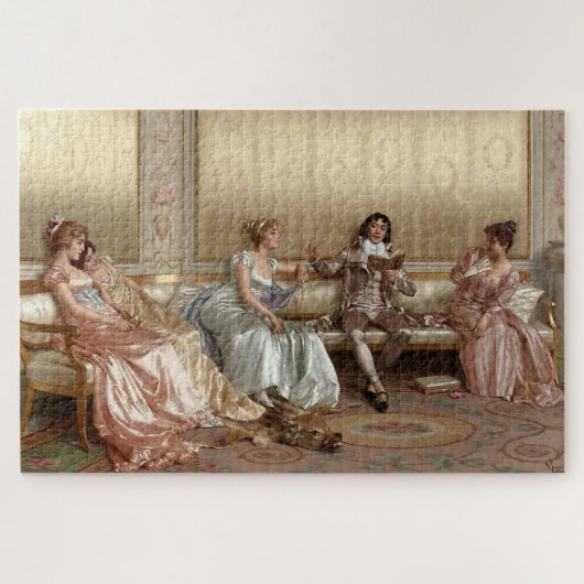 The Lecture by Vittorio Reggianini ジグソーパズル (横)