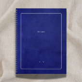 The Legacy | Indigo Leather & Silver Scholar ノートブック