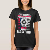 The Legend Firefighter Dad Has Retired  Retired Da Tシャツ (正面)