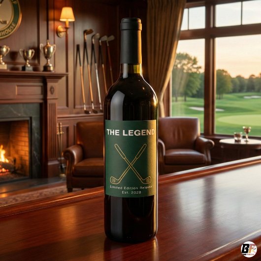THE LEGEND Green & Gold Golf ワインラベル