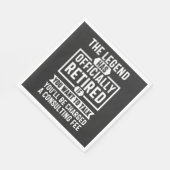 the legend Has Officially Retired スタンダードランチョンナプキン (角)