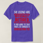The Legend Has Officially Retired Funny Retirees G Tシャツ (デザイン正面)