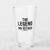 The legend has retired タンブラーグラス (正面)