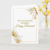 The Legend Has Retired Elegant Retirement カード (黄色い花)