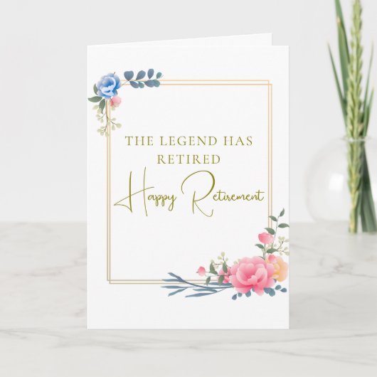 The Legend Has Retired Gift カード (正面)