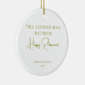 The Legend Has Retired Gift セラミックオーナメント (右)