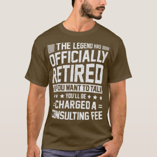 The Legend Has Retired Men Officer Officially Reti Tシャツ