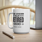 The Legend Has Retired Retirement Personalized コーヒーマグカップ