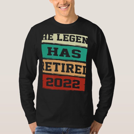 The Legend Has Retired  Retirement Tシャツ (正面)