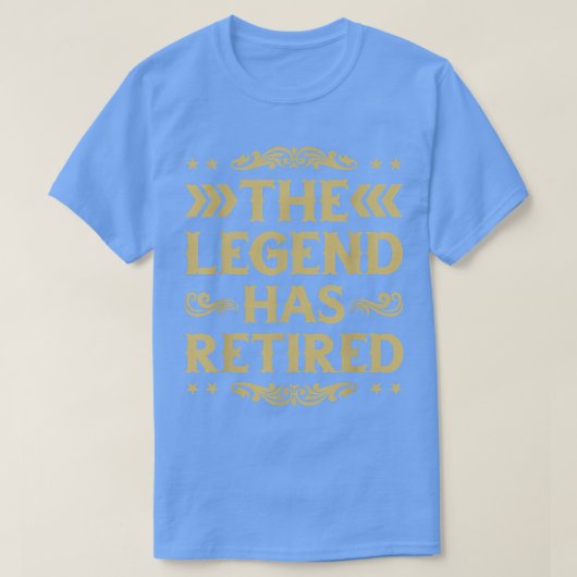 The Legend Has Retired Vintage Retirement Gifts Tシャツ (デザイン正面)