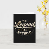 The Legend Has Retired Vintage Script  カード (黄色い花)
