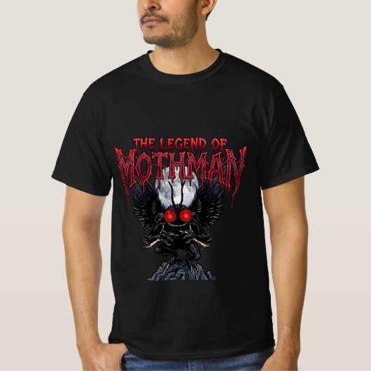 The Legend of Mothman Cryptid Horror Graphic Tシャツ (正面)