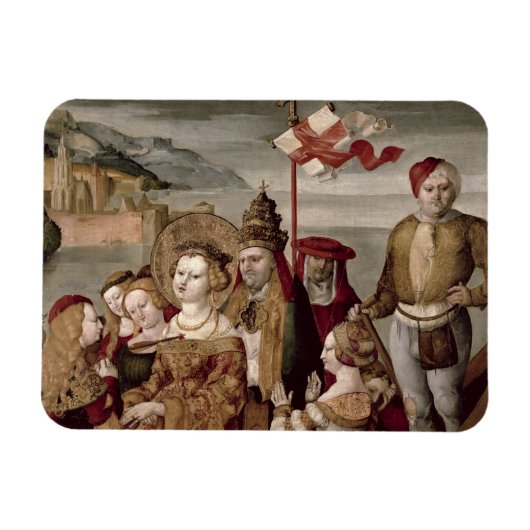 The Legend of St. Ursula, c.1530 (パネル上の油) マグネット (横)