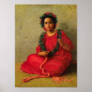 The Lei Maker, 1901 by Theodore Wores ポスター