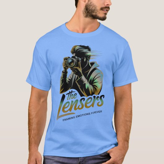 The Lensers Photographer Silhouette | Framing Emot Tシャツ (正面)