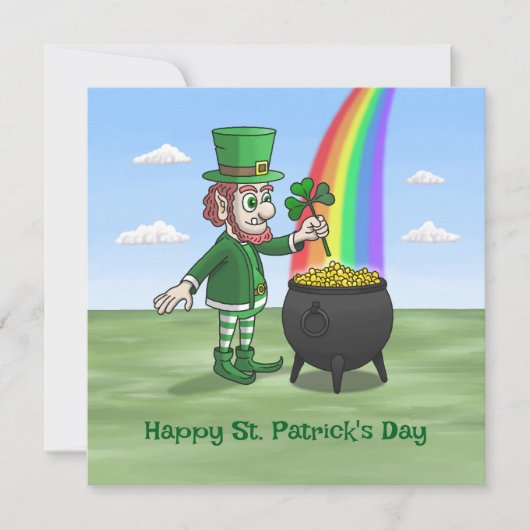 The Leprechauns Happy St. Patricks Day カード (正面)