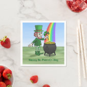 The Leprechauns Happy St. Patricks Day スタンダードカクテルナプキン (インサイチュ)