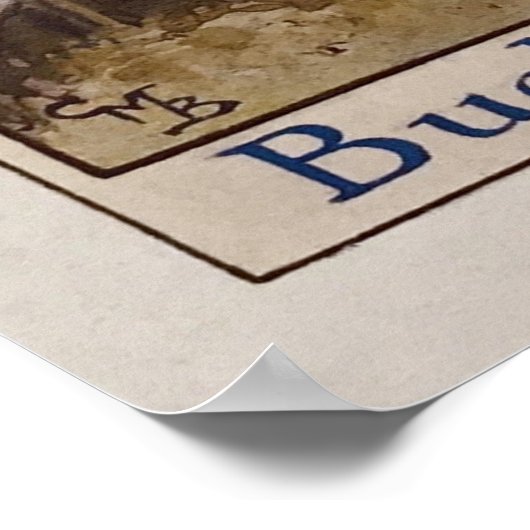 The Letter B - Bugle - by Cicely Mary Barker ポスター (角)