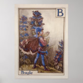 The Letter B - Bugle - by Cicely Mary Barker ポスター (正面)
