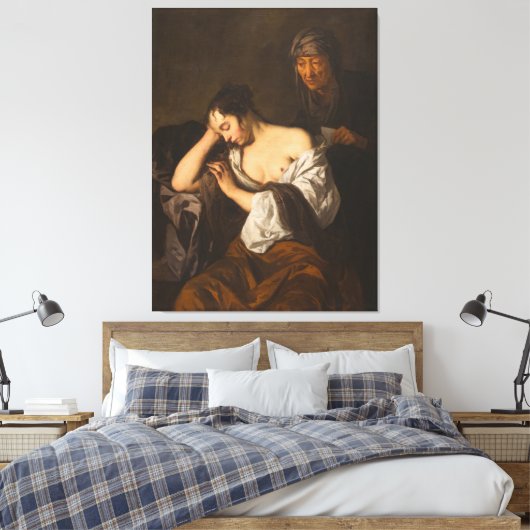 The Letter (between 1650 and 1660) キャンバスプリント (インサイチュ (寝室))