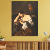 The Letter (between 1650 and 1660) キャンバスプリント (インサイチュ (リビング))